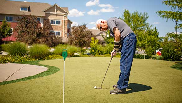 Man Golfing